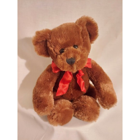 Wishpets 2006 Fluff Brown Bear Stuffed Animal Plush 7 Inch Lovey Security Friend - Picture 1 of 8